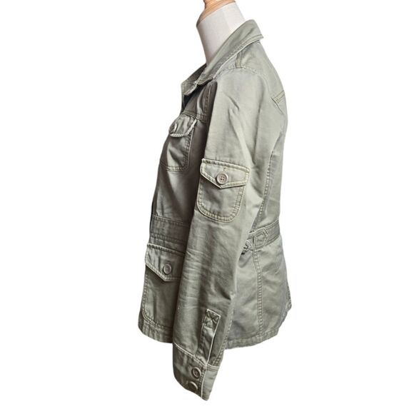 J. CREW Vintage Olive Green Utility Shirt Jacket - Picture 5 of 8